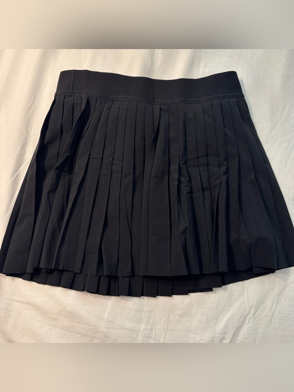 Athleta Match Point Black Pleated Skort Tennis Skirt Small NWT